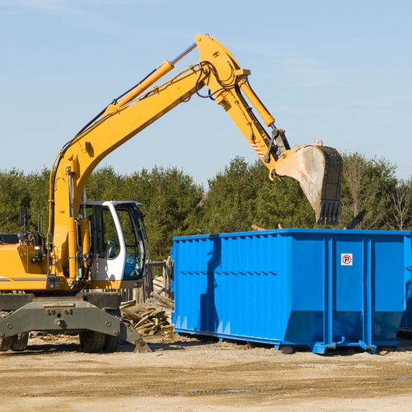 are there any restrictions on where a residential dumpster can be placed in Davisville